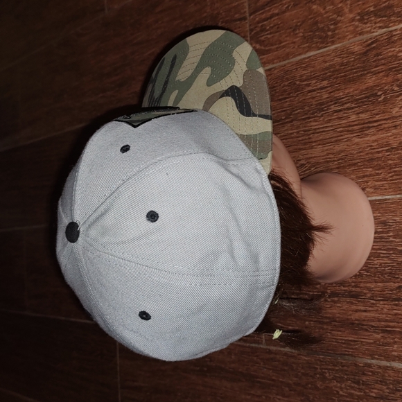 Routine Baseball Camo Embroidered Logo Hat Cap Size 7 3/8 - Picture 5 of 7